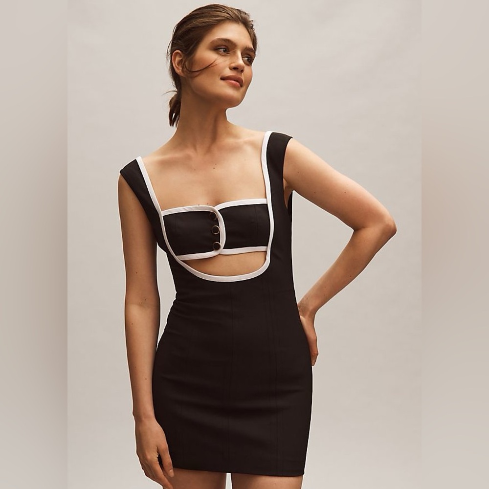 Ronny Kobo Egon Cut-Out Minidress